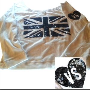 Rare VSC Collector's Trend Sequin British Flag London Fashion Show Statement